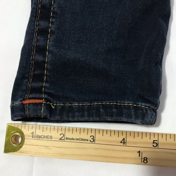 True Religion womens 28 Jennie curvy mid rise skinny dark wash jeans stretchy - Picture 8 of 12